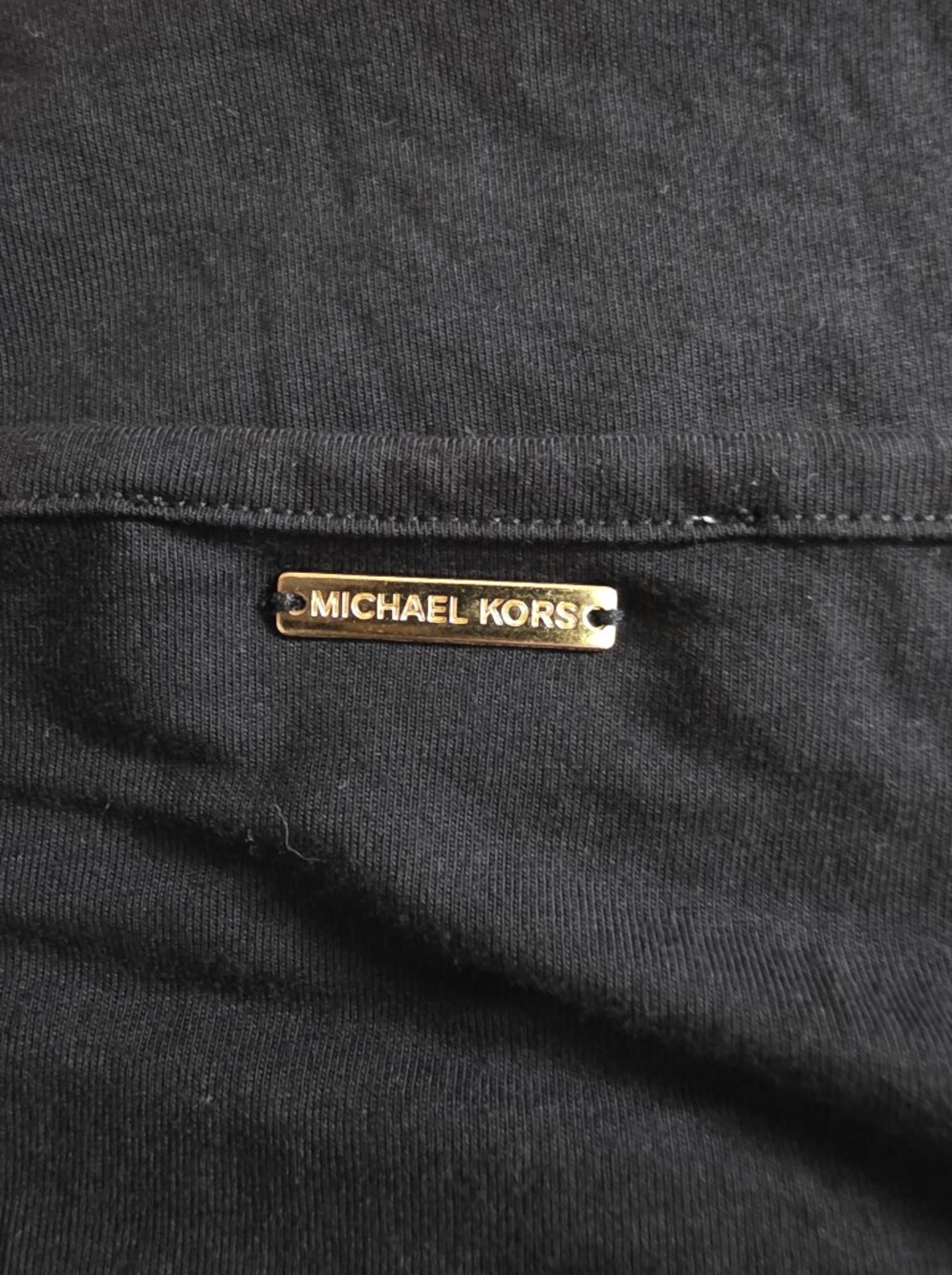 Michael Kors Black Side Tie Short Sleeve Top Women’s - Picture 3 of 4